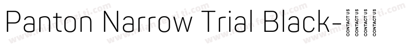 Panton Narrow Trial Black字体转换